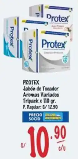MaxiAhorro Protex jabón de tocador aromas variados tripack oferta