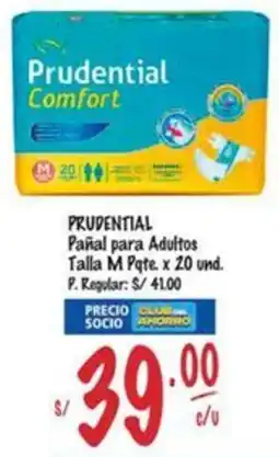 MaxiAhorro Prudential pañal para adultos talla μ pqte. oferta