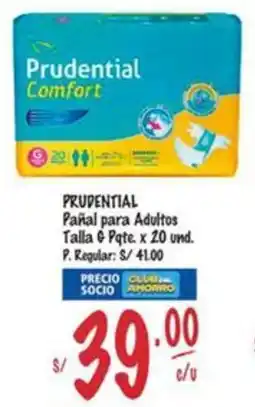 MaxiAhorro Prudential pañal para adultos talla & pqte. oferta