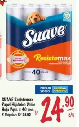 MaxiAhorro SUAVE Resistemax Papel Higiénico Doble Hoja Pate. oferta