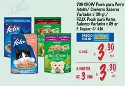 MaxiAhorro Dog chow pouch para perro adulto/ cachorro sabores oferta