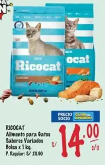 MaxiAhorro Ricocat alimento para gatos sabores variados bolsa oferta
