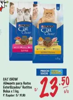 MaxiAhorro Cat chow alimento para gatos esterilizados/gatitos bolsa oferta
