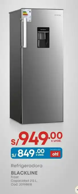 Makro Refrigeradora blackline frost oferta