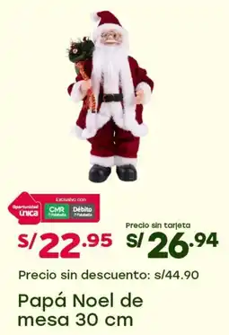 Tottus Papá Noel de mesa oferta
