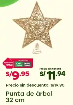 Tottus Punta de árbol oferta