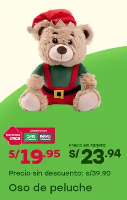 Tottus Oso de peluche oferta