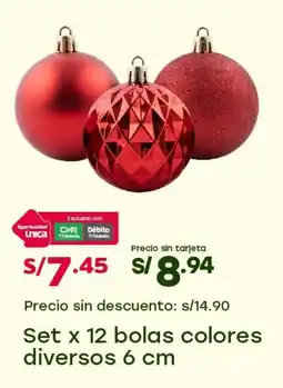 Tottus Bolas colores diversos oferta