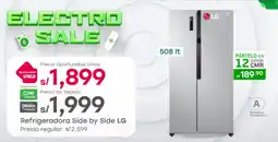 Tottus Lg refrigeradora side by side oferta