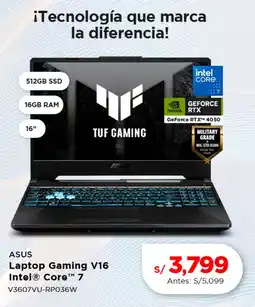 La Curacao Asus laptop gaming v16 intel core 7 oferta