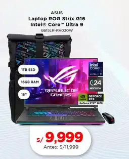 La Curacao Asus laptop rog strix g16 intel core ultra 9 oferta
