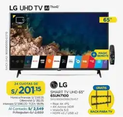 El Gallo Más Gallo Lg smart tv uhd 65″ oferta