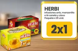 Vega Herbi infusiones anís, manzanilla o té canela y clavo paquete oferta
