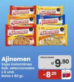 Vega Ajinomen sopa instantánea sab. seleccionados oferta