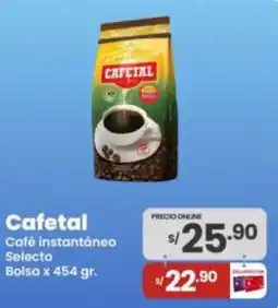 Vega Cafetal café instantáneo selecto oferta