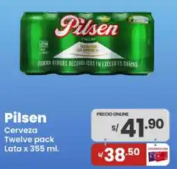 Vega Pilsen cerveza twelve pack lata oferta