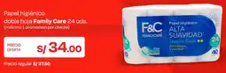 Wong Family care papel higiénico doble hoja oferta