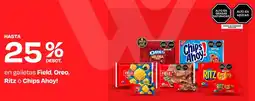 Wong Field, oreo, ritz o chips ahoy! en galletas oferta