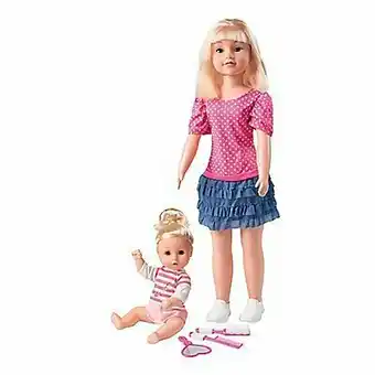 Tottus Muñeca 80 cm con hermana oferta