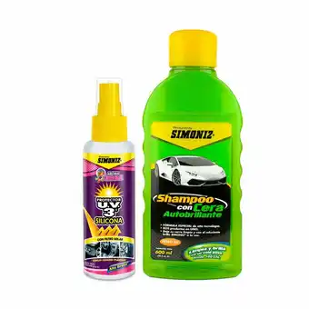 Tottus Combo simoniz silicona 240ml+shampoo oferta