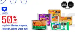 Wong En galletas glasitas, margarita, tentación, casino, choco bum oferta