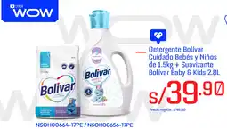 Wong Bolívar detergente cuidado bebés y niños oferta