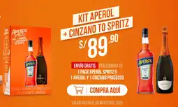 Wong Kit aperol + cinzano to spritz oferta