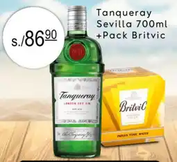 Wong Tanqueray sevilla + Britvic pack oferta