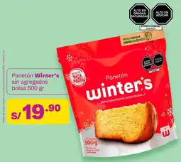 Tambo Winter's panetón sin agregados bolsa oferta