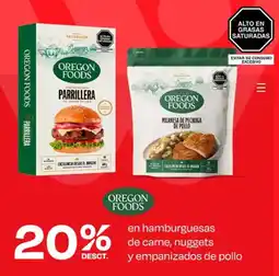 Wong En hamburguesas de carne, nuggets y empanizados de pollo oferta