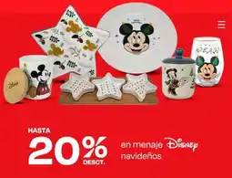 Wong Disney en menaje navideños oferta