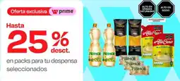 Wong En packs para tu despensa seleccionados oferta