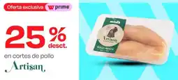 Wong Artisan en cortes de pollo oferta