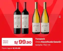 Wong escorihuela gascón twopack vinos oferta