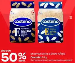 Wong Costeño en arroz extra o extra añejo oferta