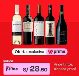 Wong Vinos tintos, blancos y rosé oferta