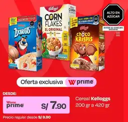 Wong Kellogg's Cereal oferta