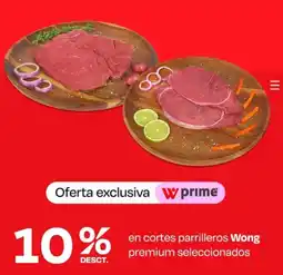 Wong Wong en cortes parrilleros premium seleccionados oferta