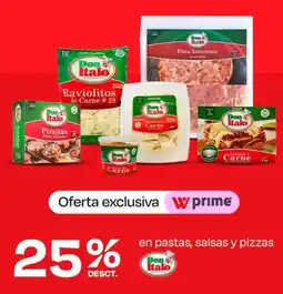 Wong En pastas, salsas y pizzas oferta