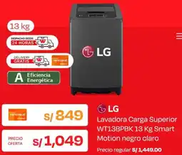 Wong Lg lavadora carga superior oferta