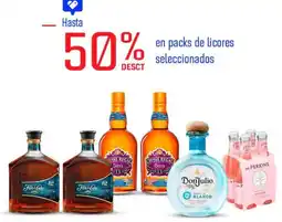 Wong En packs de licores seleccionados oferta