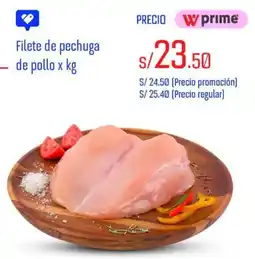 Wong Filete de pechuga de pollo oferta