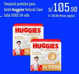 Wong Huggies pañales para bebé natural care oferta