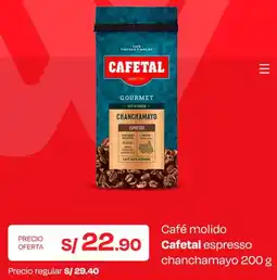 Wong Cafetal café molido espresso oferta