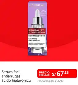 Wong Serum facil antiarrugas ácido hialuronico oferta