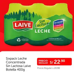 Wong Leche concentrada sin lactosa laive botella oferta