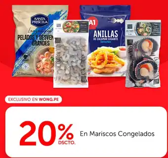 Wong Santa priscila en mariscos congelados oferta