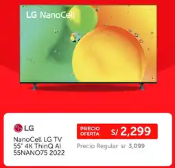Wong Lg nanocell tv 55" oferta