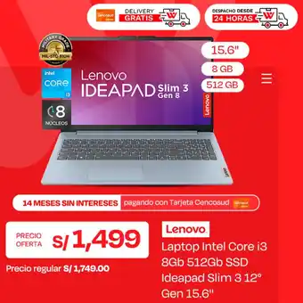Lenovo laptop intel core i3