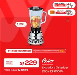 Wong Oster licuadora osterizer oferta